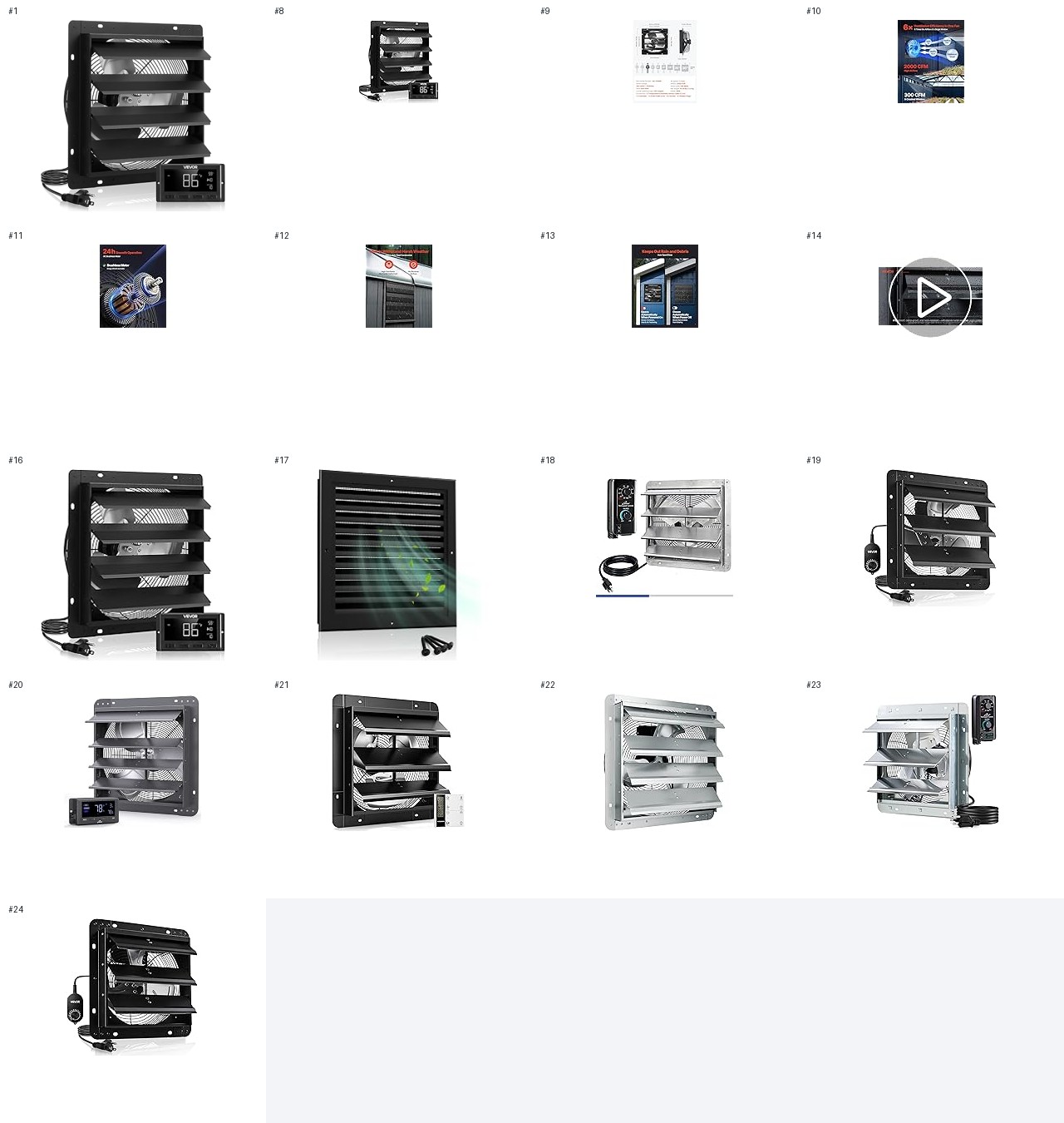 VEVOR listing image sheet
