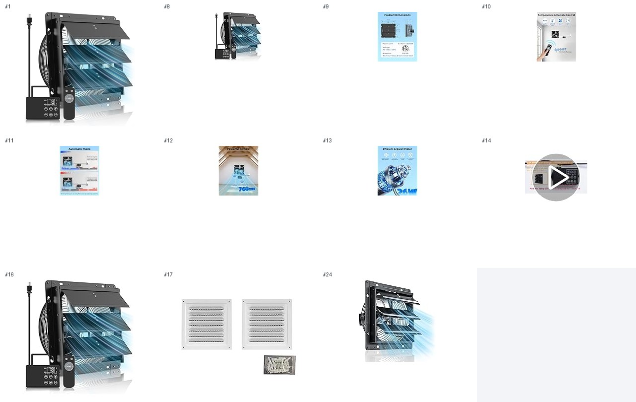 Windigaga listing image sheet